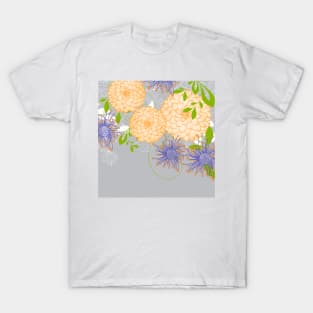 Asian-Inspired Chrysanthemum 5 T-Shirt